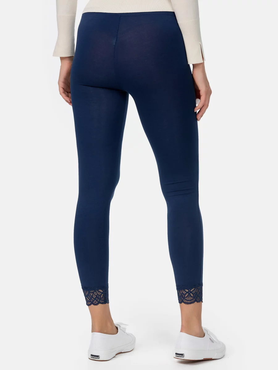 Nur Die 7/8 Leggings mit Spitze - Relax & Go - dunkelblau - Größe 44-46 zollfrei