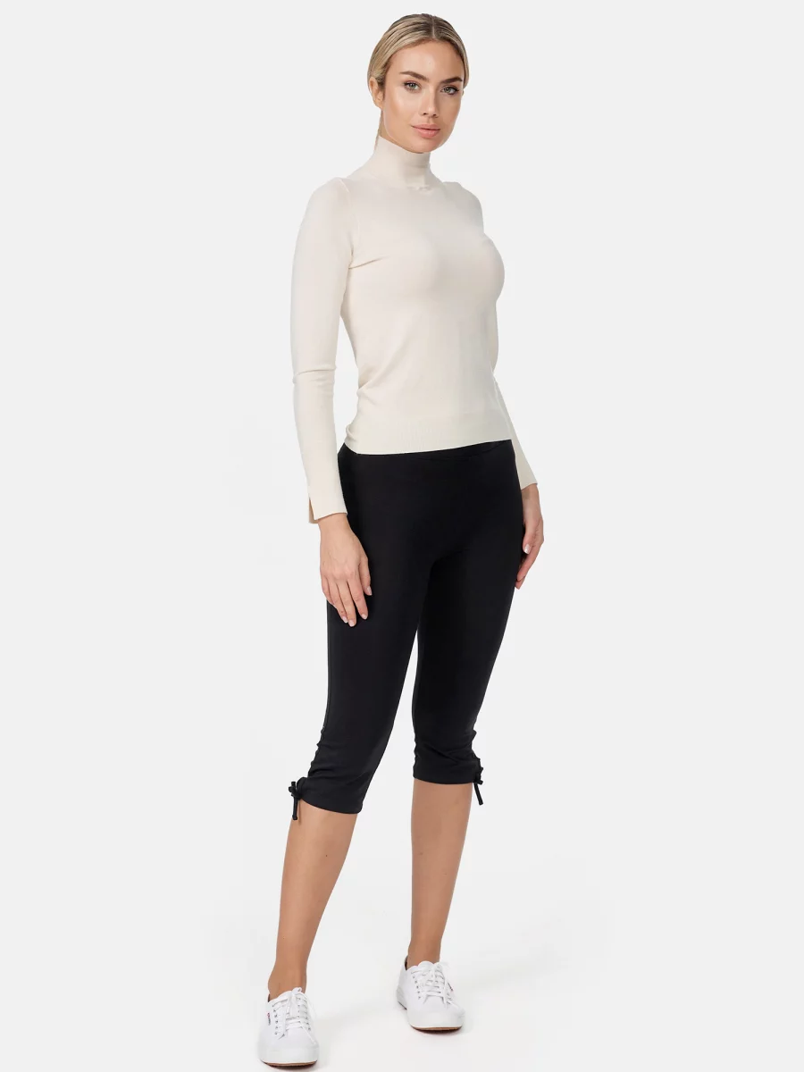 Nur Die Baumwoll Capri - Relax & Go - schwarz - Größe 36-38 50% Rabatt für begrenzte Zeit