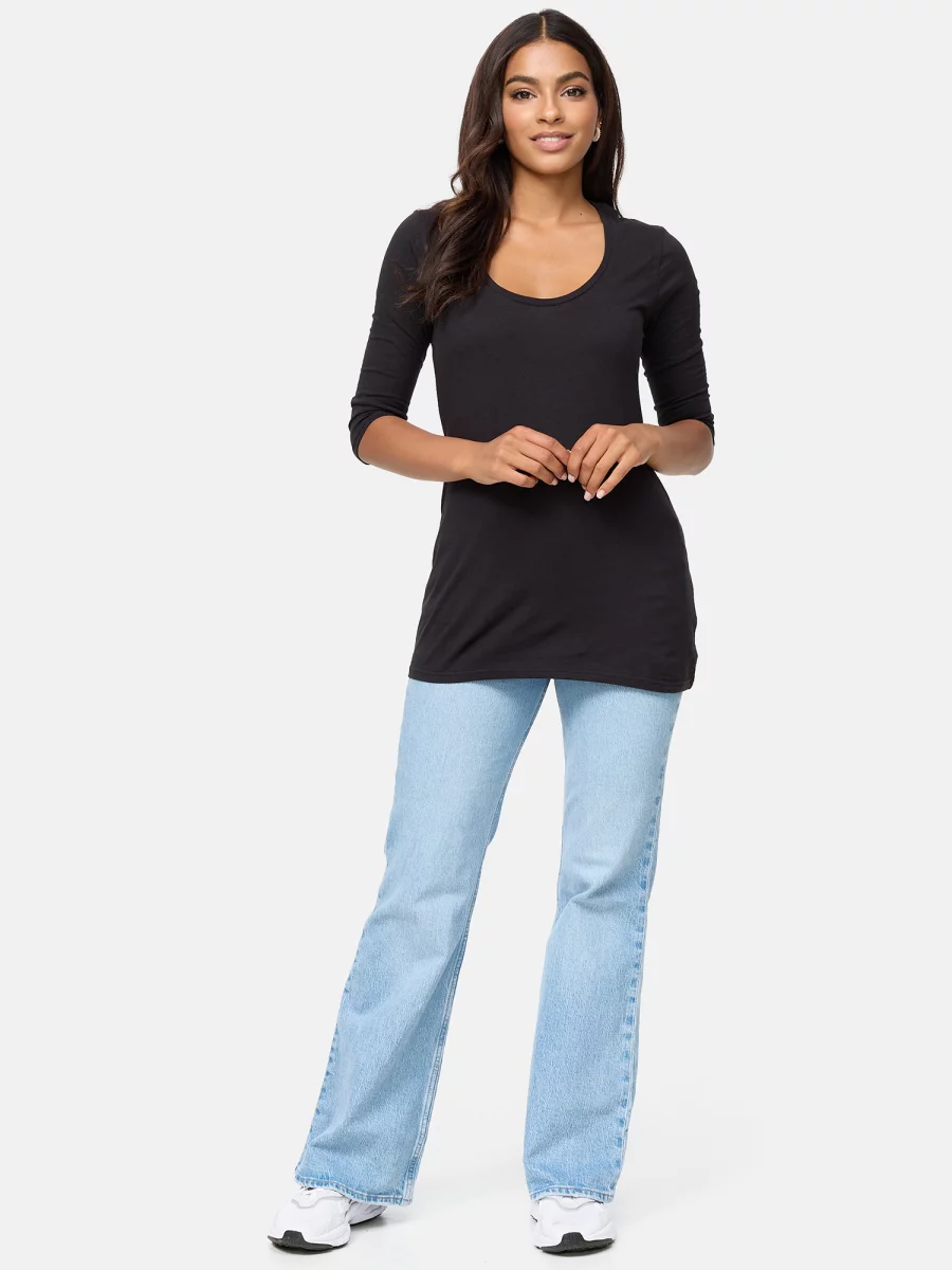 Nur Die Long-Shirt - Relax & Go - schwarz - Größe 48-50 Rabatte dieses Monats