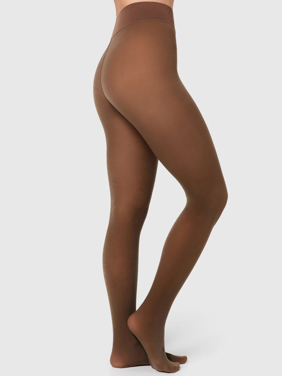Nur Die Strumpfhose Warm & Transparent strapazierfähig 80 DEN - braun - Größe 40-44 Outlet
