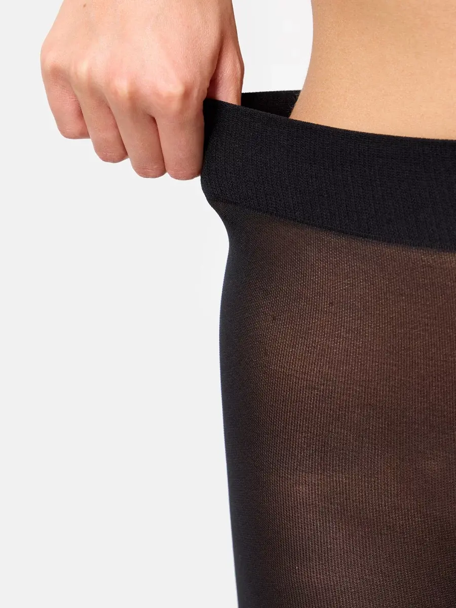 Nur Die Strumpfhose Glitzer 25 DEN - schwarz - Größe 42-44 Fabrikpreis