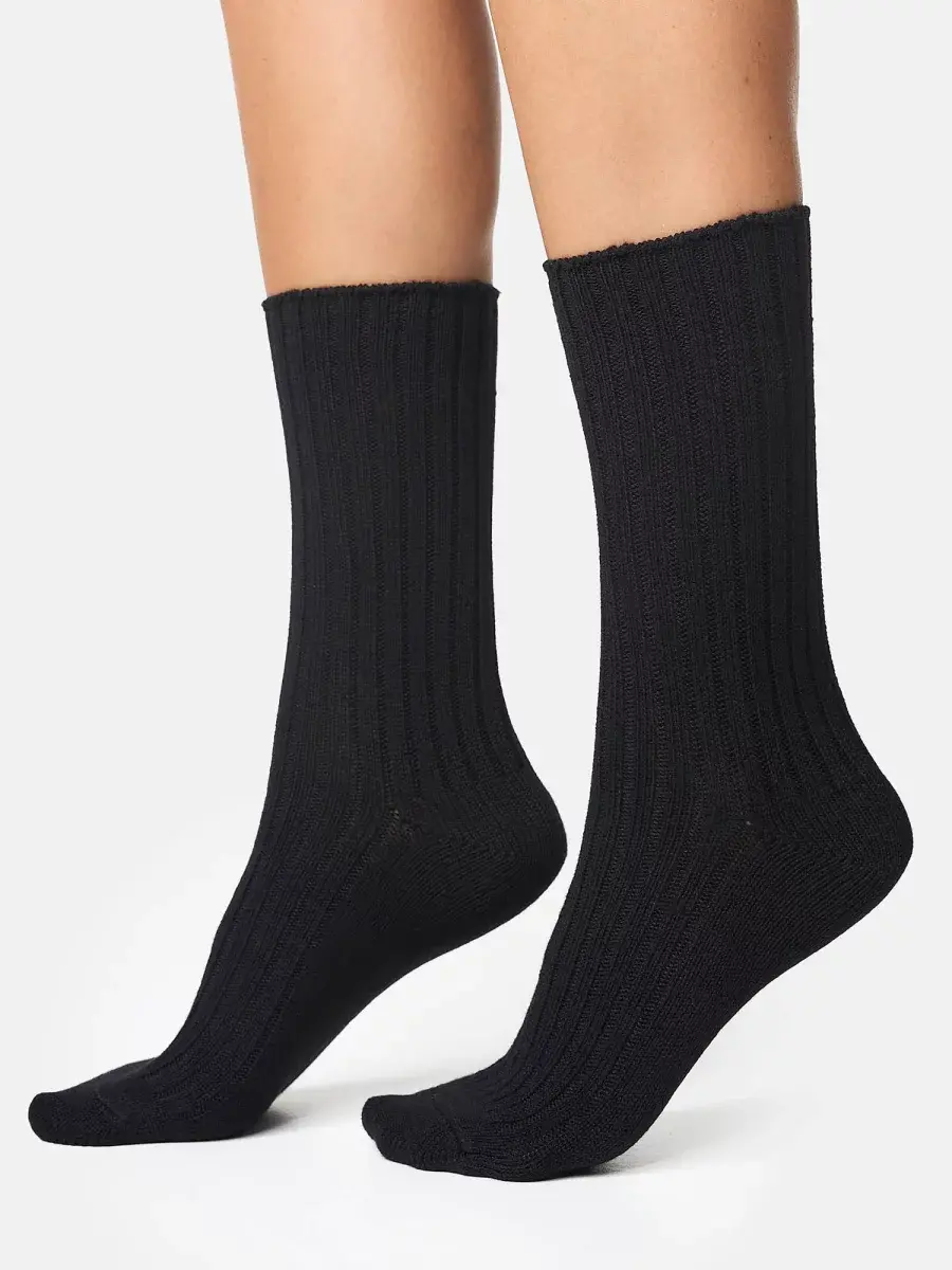 Nur Die Bambus¹ Boots Socke - schwarz - Größe 35-38 Black Friday