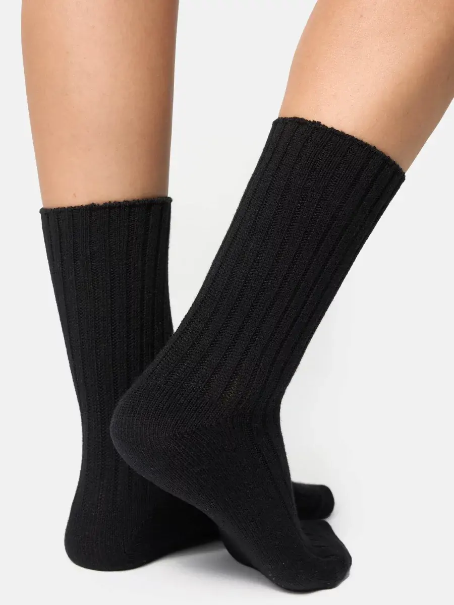 Nur Die Bambus¹ Boots Socke - schwarz - Größe 35-38 Black Friday