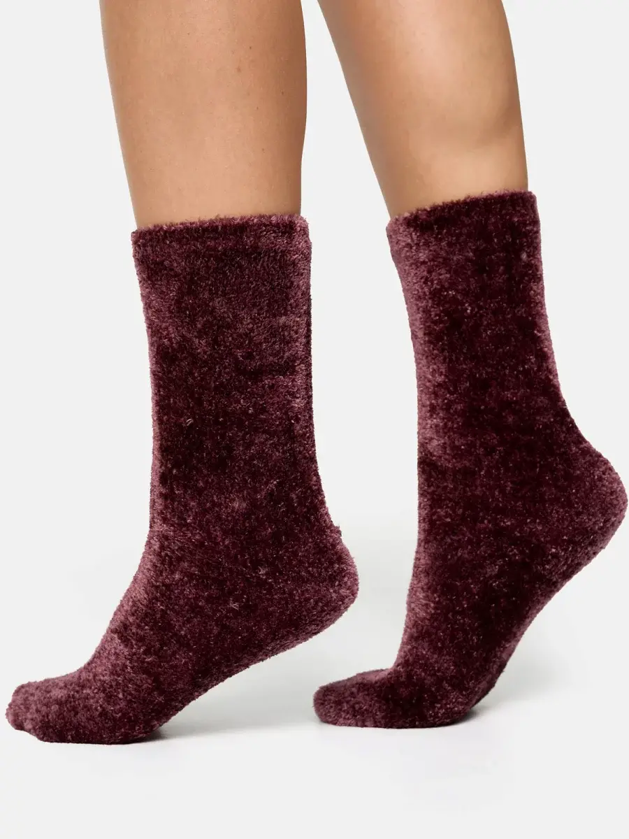 Nur Die Supersoft Socke 2.0 - bordeaux - Größe 35-38 VIP-Rabatte