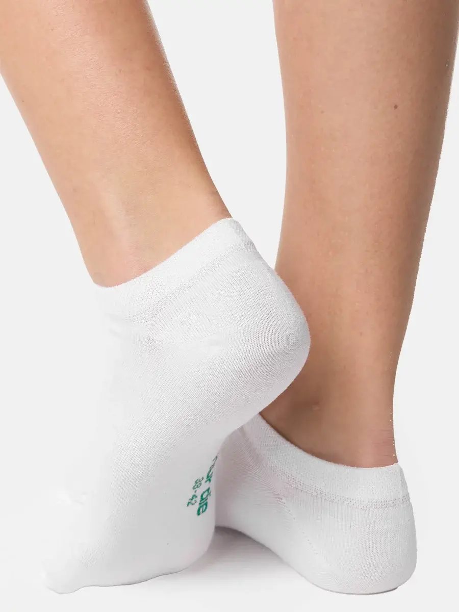 Nur Die Bio Baumwolle GOTS Sneaker 2er Pack - weiß - Größe 39-42 Super Sparpreis