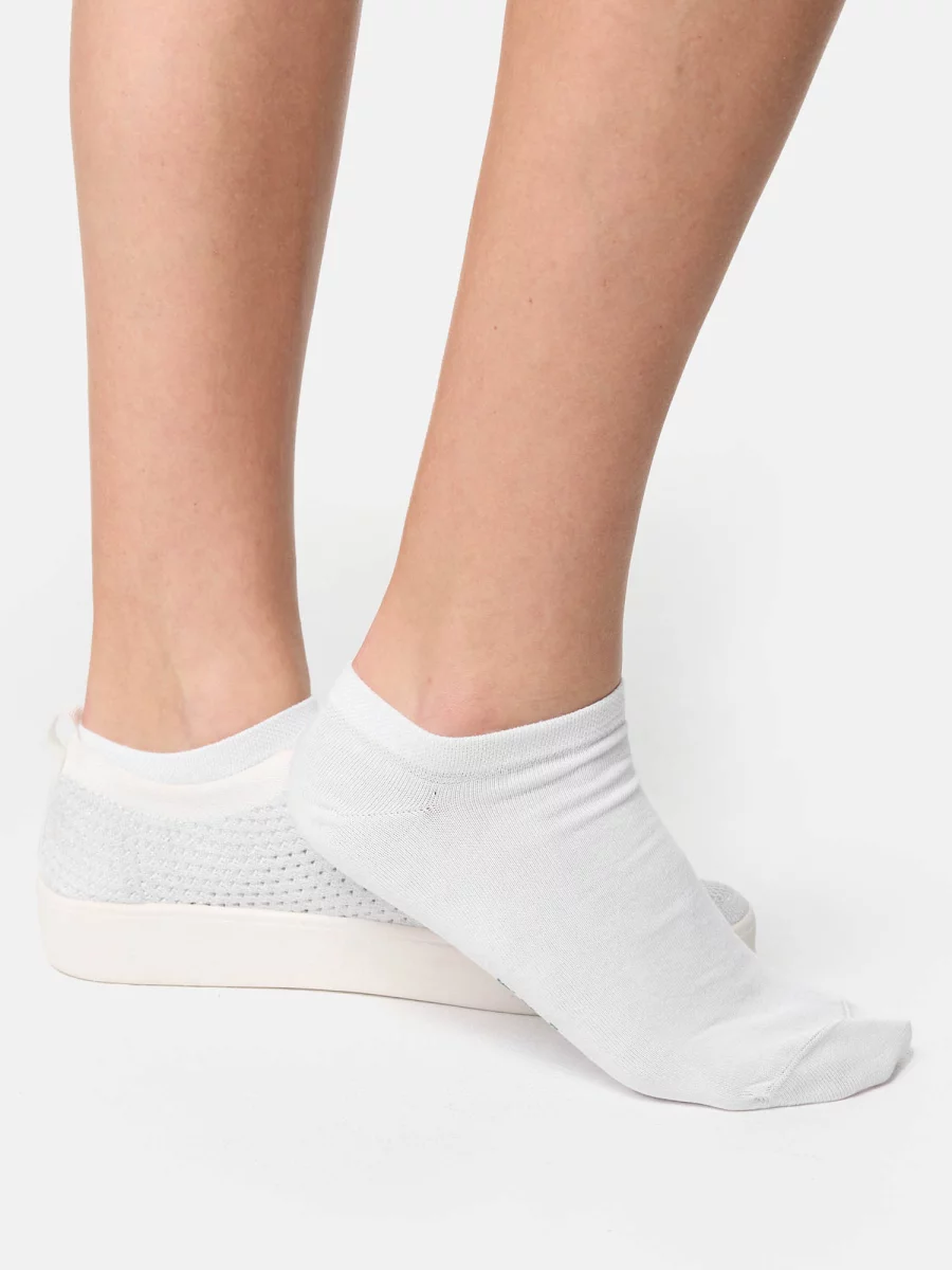 Nur Die Bio Baumwolle GOTS Sneaker 2er Pack - weiß - Größe 39-42 Super Sparpreis