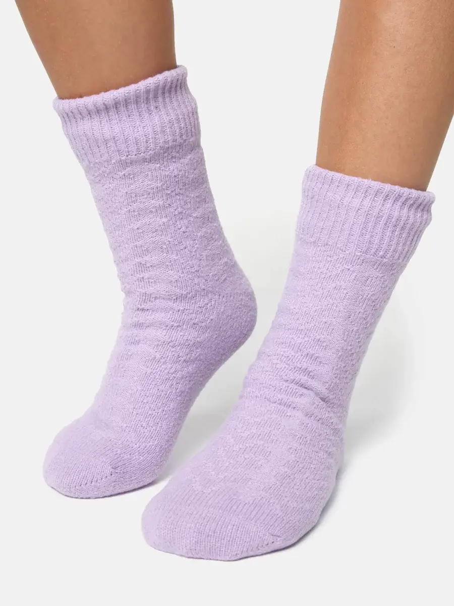 Nur Die Flausch Socke - flieder - Größe 40-41 Neueste Stile