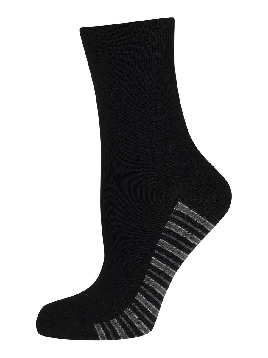 Nur Die Classic Baumwolle gemustert 2er Pack - schwarz Streifen - Größe 35-38 Letzte 2 Tage