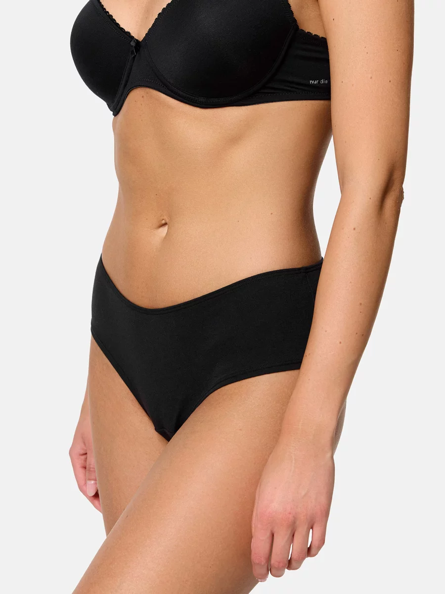 Nur Die Hipster Slip 2er Pack - schwarz - Größe 40-42 zollfrei