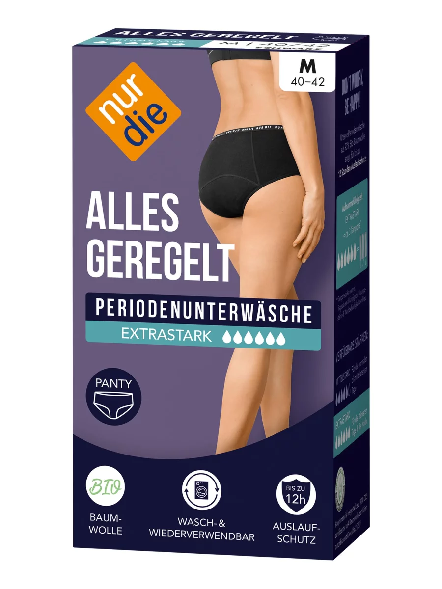 Nur Die Periodenunterwäsche Alles Geregelt Panty extrastark - schwarz - Größe 44-46 Rabatte dieses Monats