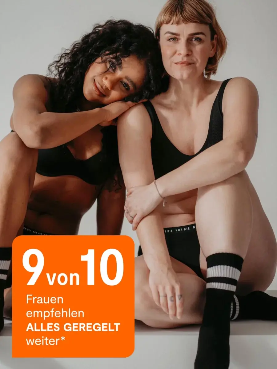 Nur Die Periodenunterwäsche Alles Geregelt Slip mittelstark - schwarz - Größe 32-34 Outlet