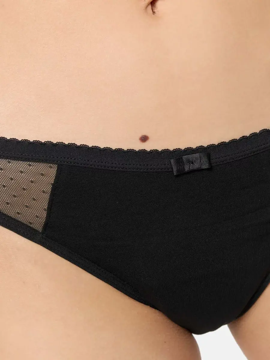 Nur Die Alles Geregelt Slip mit Spitze mittelstark - schwarz - Größe 32-34 Verkauf