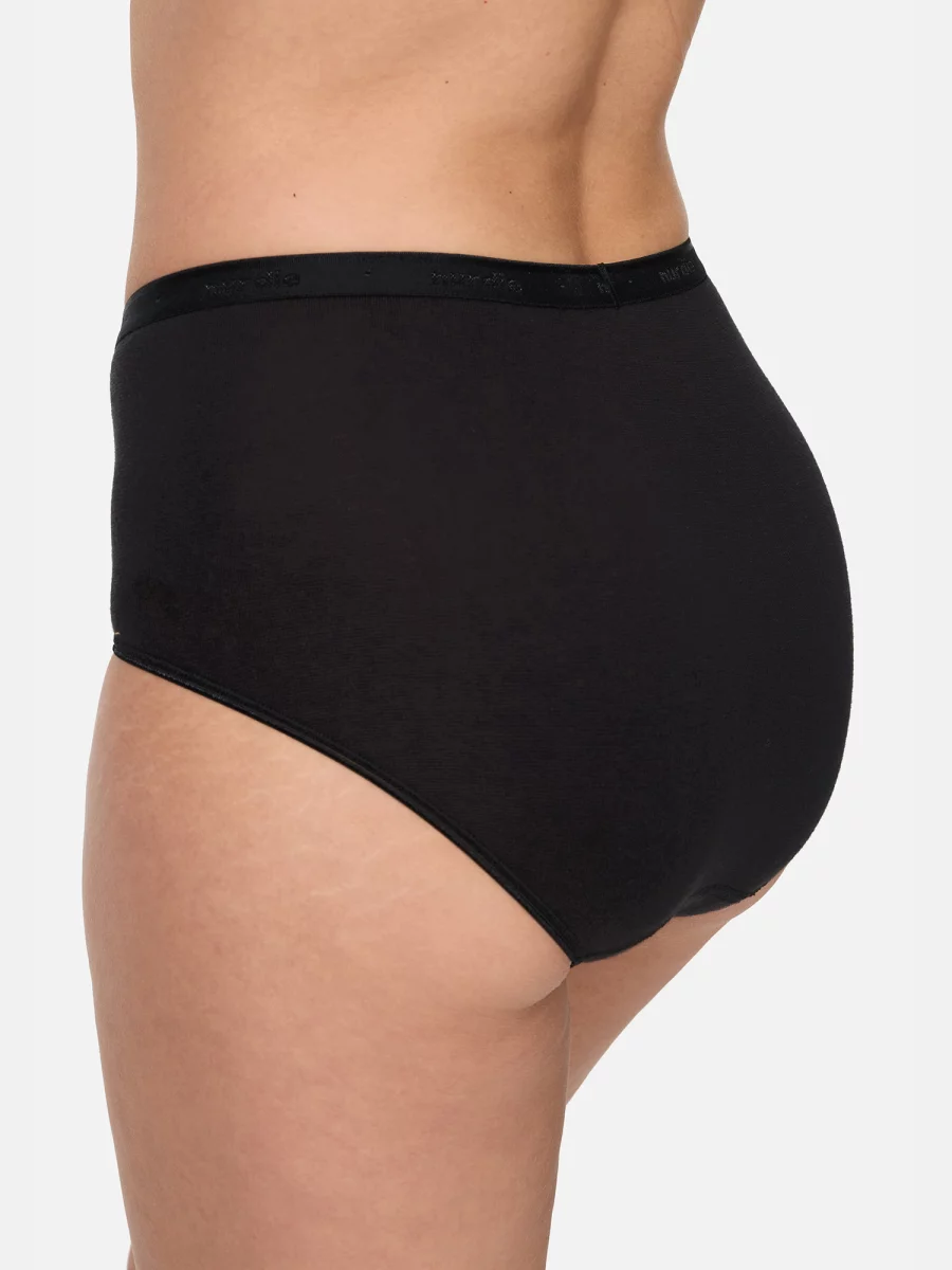 Nur Die Taillenslip GOTS Bio-Baumwolle - schwarz - Größe 44-46 im Angebot