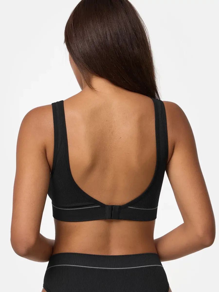Nur Die Bustier 2-Pack Retro - schwarz - Größe 46-48 Rabatt