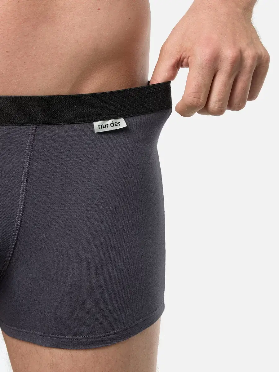 Nur Die Boxer Cotton Strech 3er Pack - navy/graumelange/grau - Größe 8 | XXL | 56 Top Angebot