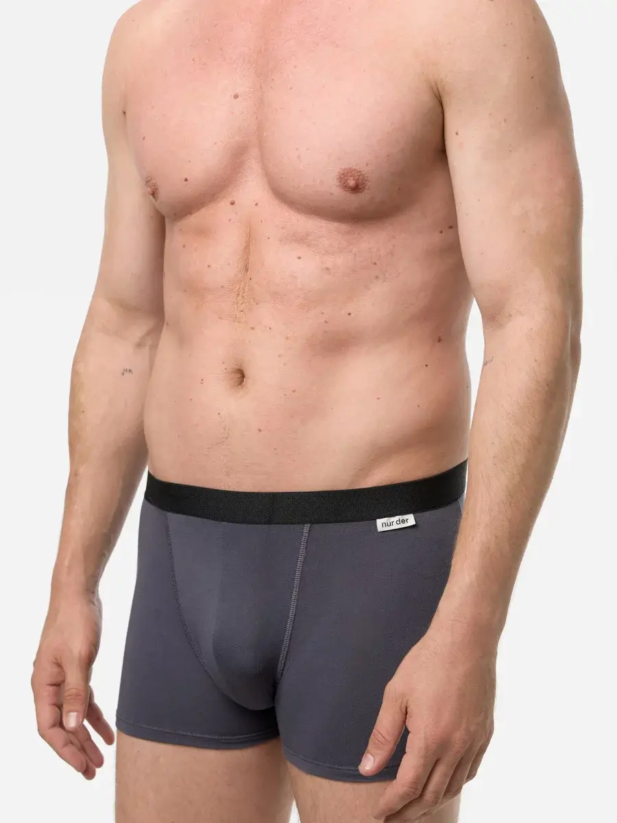Nur Die Boxer Cotton Strech 3er Pack - navy/graumelange/grau - Größe 8 | XXL | 56 Top Angebot