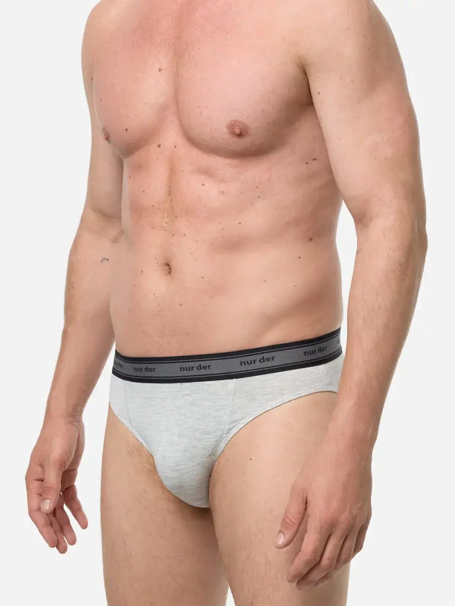 Nur Die Slip Organic Cotton 2er Pack - graumelange - Größe 7 | XL | 54 Neueste Mode