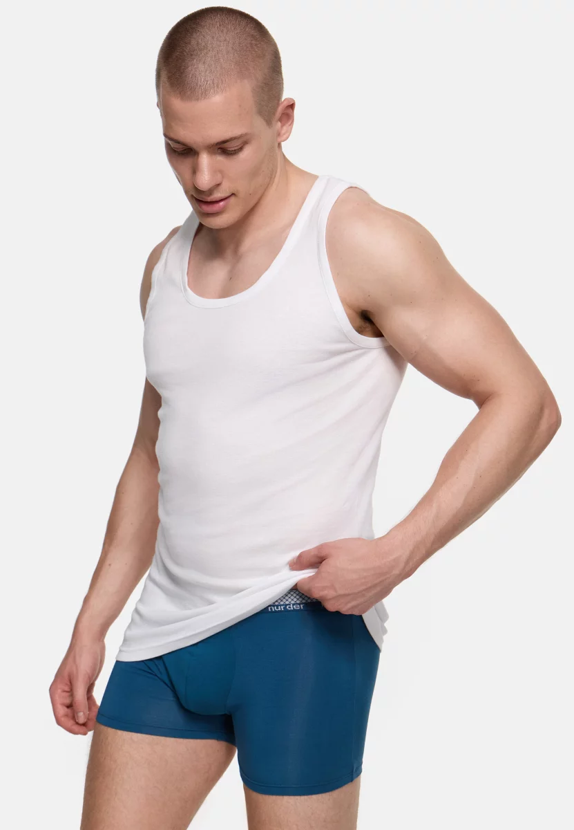 Nur Die Unterhemd 2-Pack - weiß - Größe 6 | L | 52 Räumungsverkauf