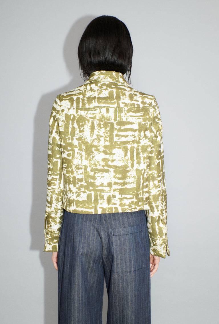 Odeeh Blow-Up Texture Jacke, Goldolive Letzte 3 Tage