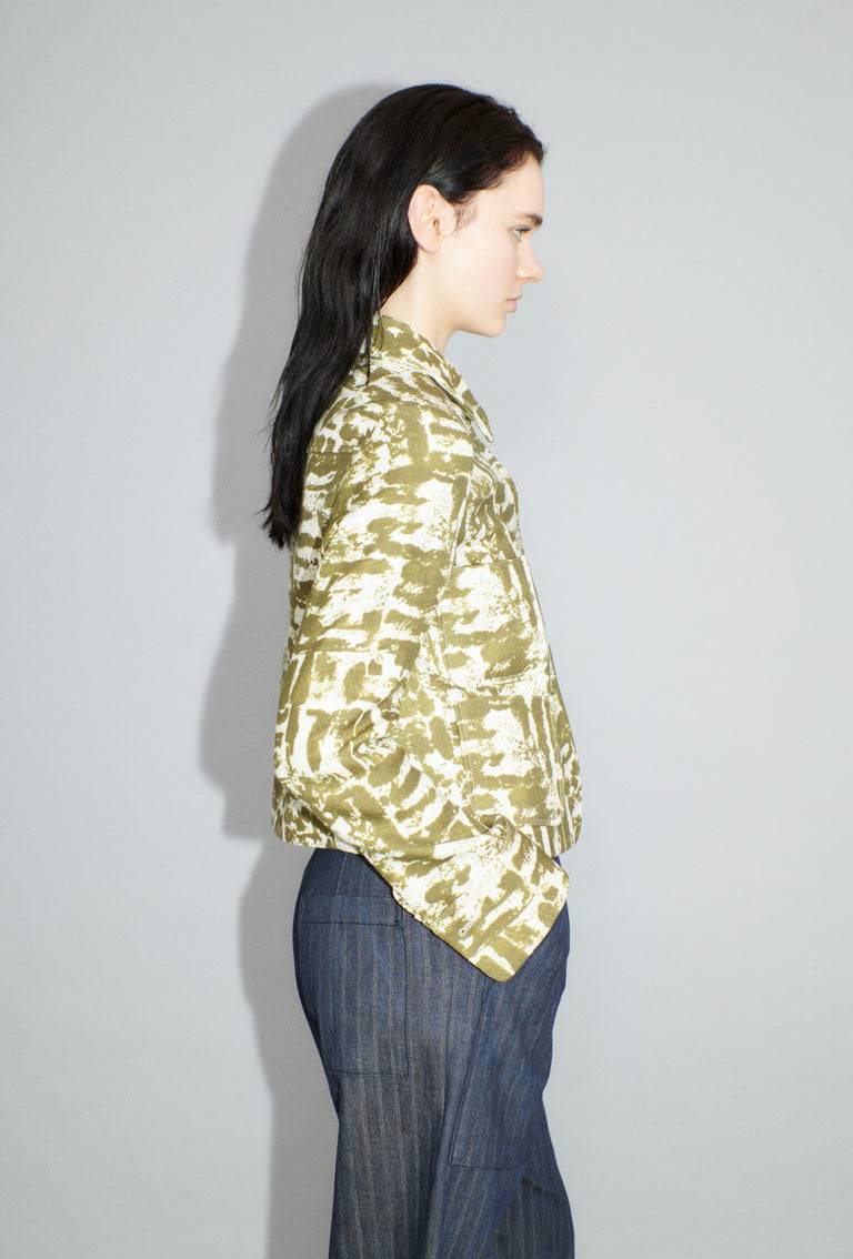 Odeeh Blow-Up Texture Jacke, Goldolive Letzte 3 Tage