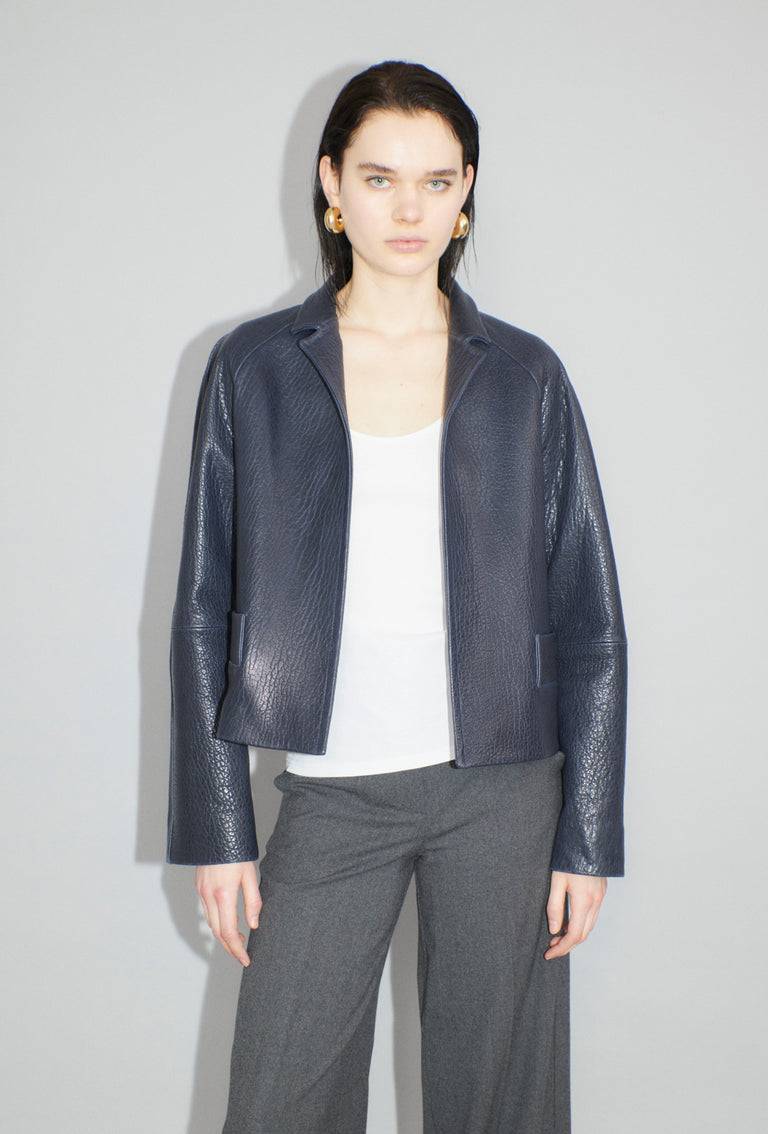 Odeeh Grainy Lamb Nappa Jacke, Nightflight Bis zu 60% Rabatt