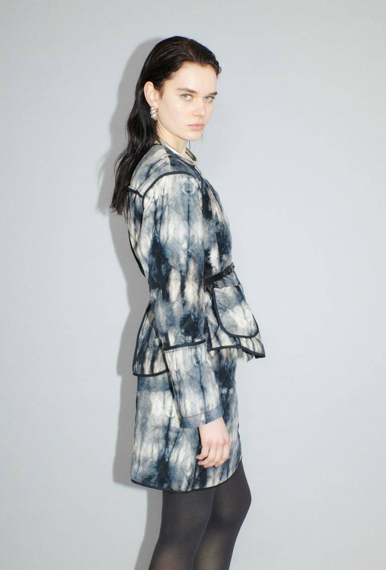 Odeeh Quilted Tie-Dye Jacke, Ink Sonderangebot der Fabrik
