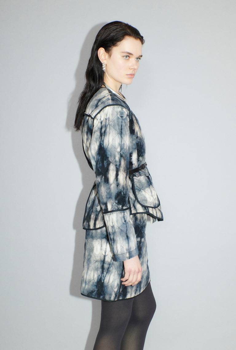 Odeeh Quilted Tie-Dye Jacke, Ink Sonderangebot der Fabrik