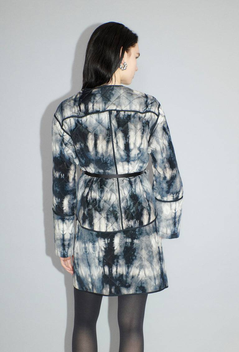 Odeeh Quilted Tie-Dye Jacke, Ink Sonderangebot der Fabrik