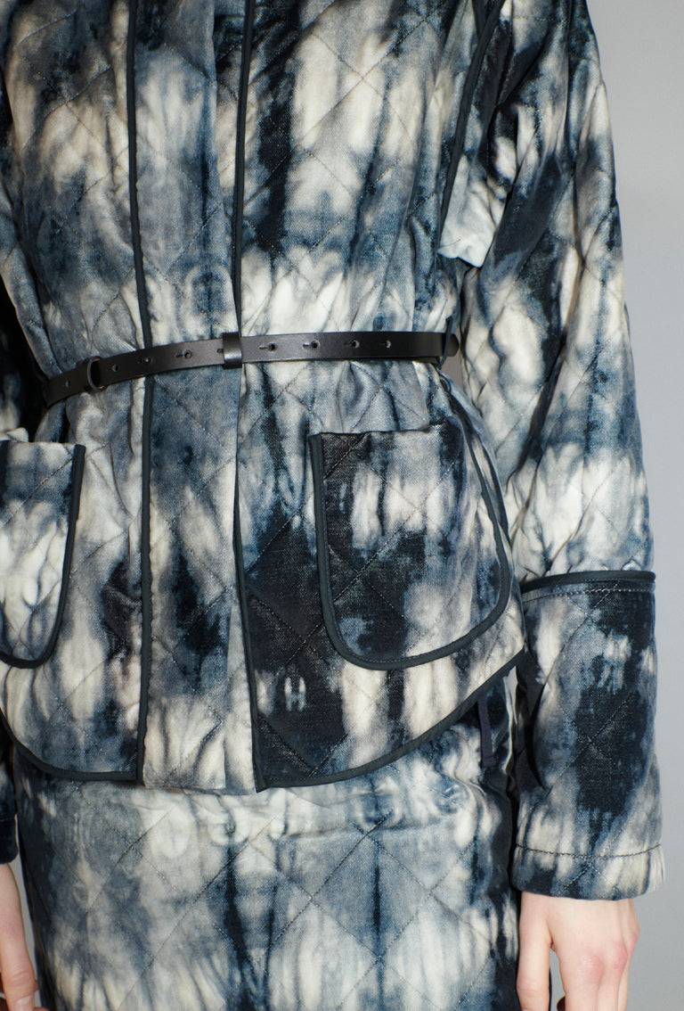Odeeh Quilted Tie-Dye Jacke, Ink Sonderangebot der Fabrik