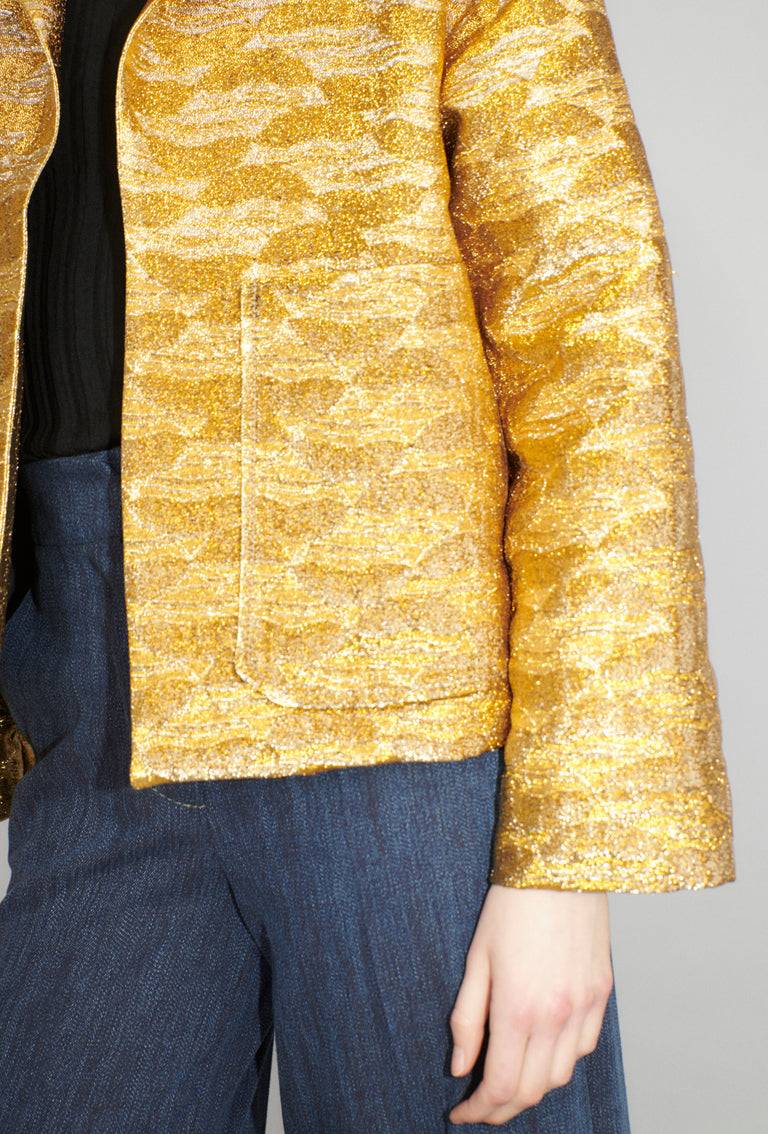 Odeeh Golden Flood Jacke, Gold Bis zu 55% Rabatt