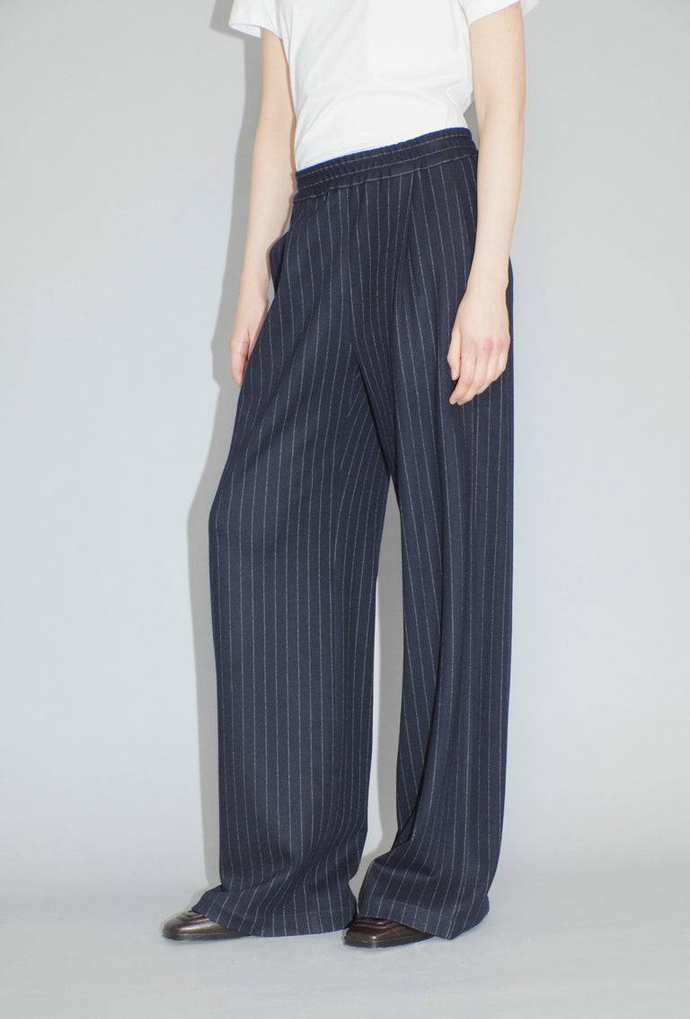 Odeeh Pin Stripe Jersey Hose, Navy 50% Rabatt für begrenzte Zeit