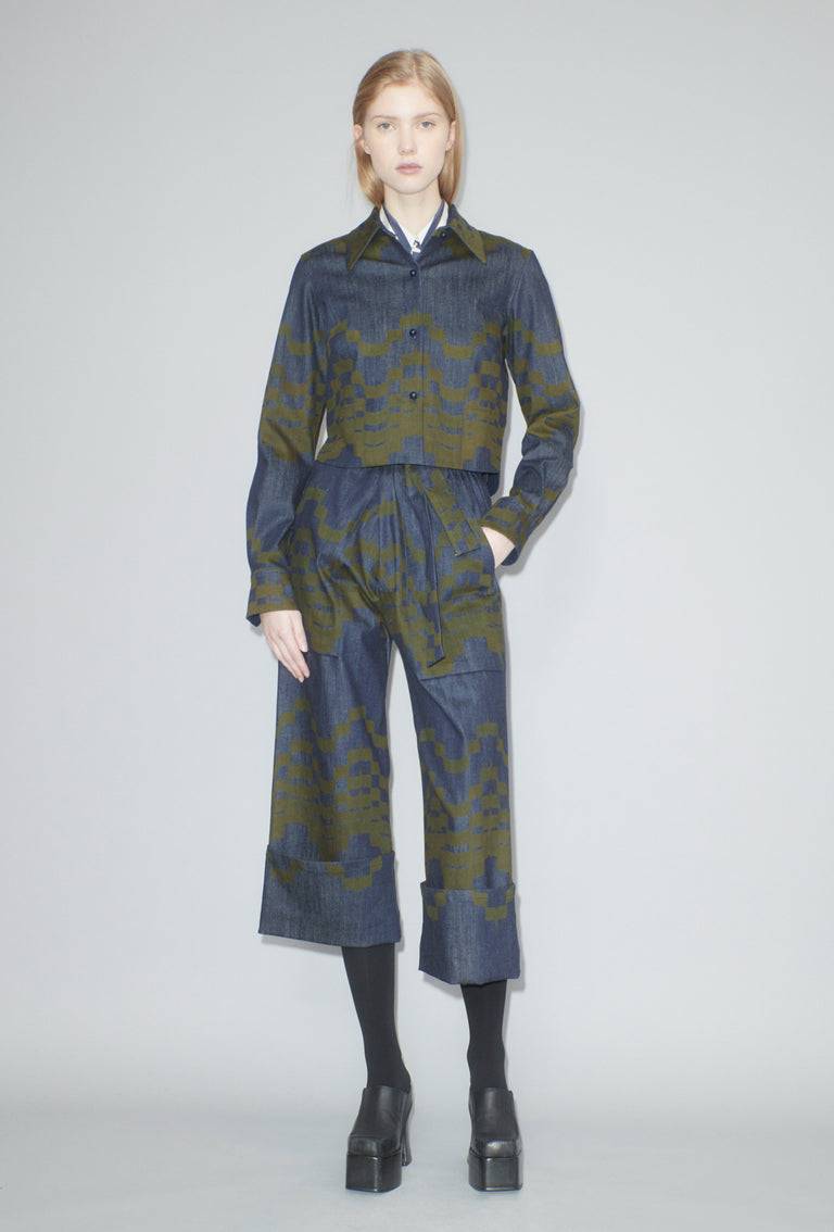 Odeeh Pigment Print Hose, Dark Moss 2025
