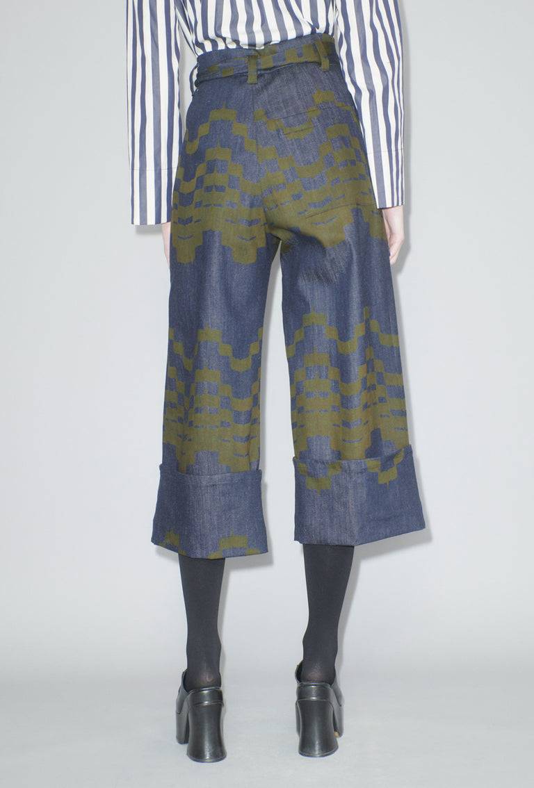 Odeeh Pigment Print Hose, Dark Moss 2025