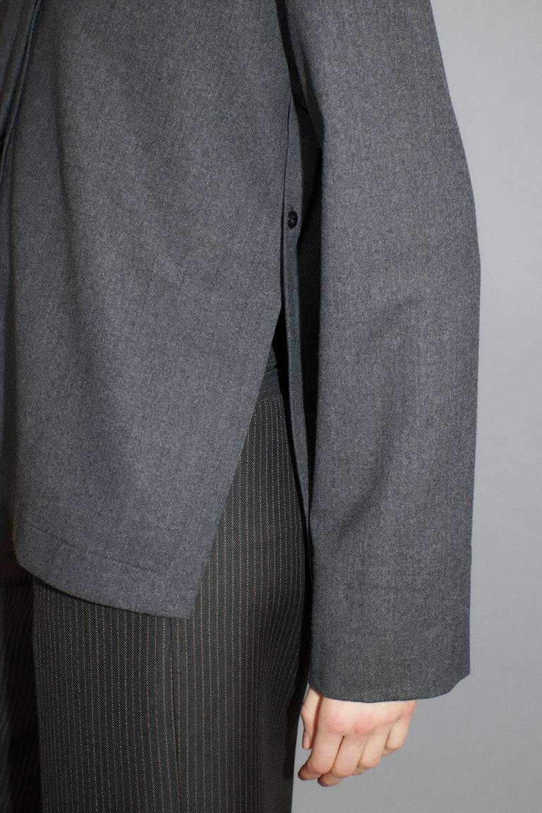 Odeeh Stretch Flannel Bluse, Granite Versandkostenfrei