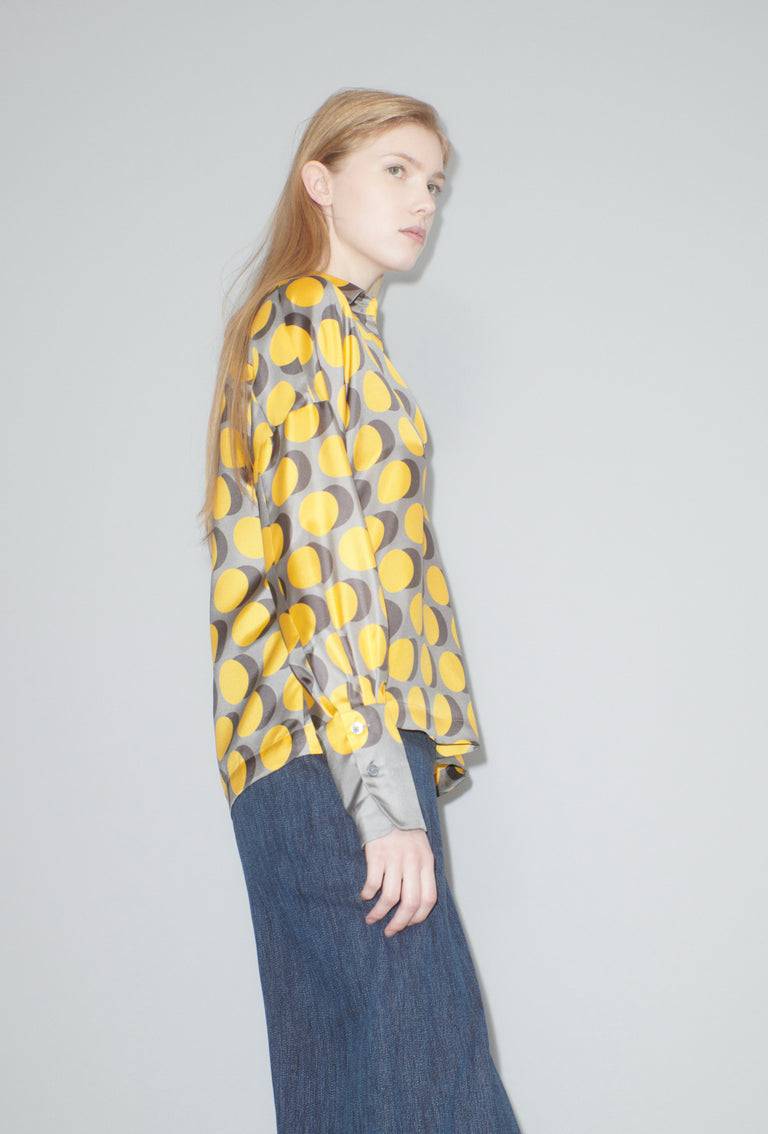 Odeeh Double Dot Bluse, Golden Yellow Saisonschlussverkauf