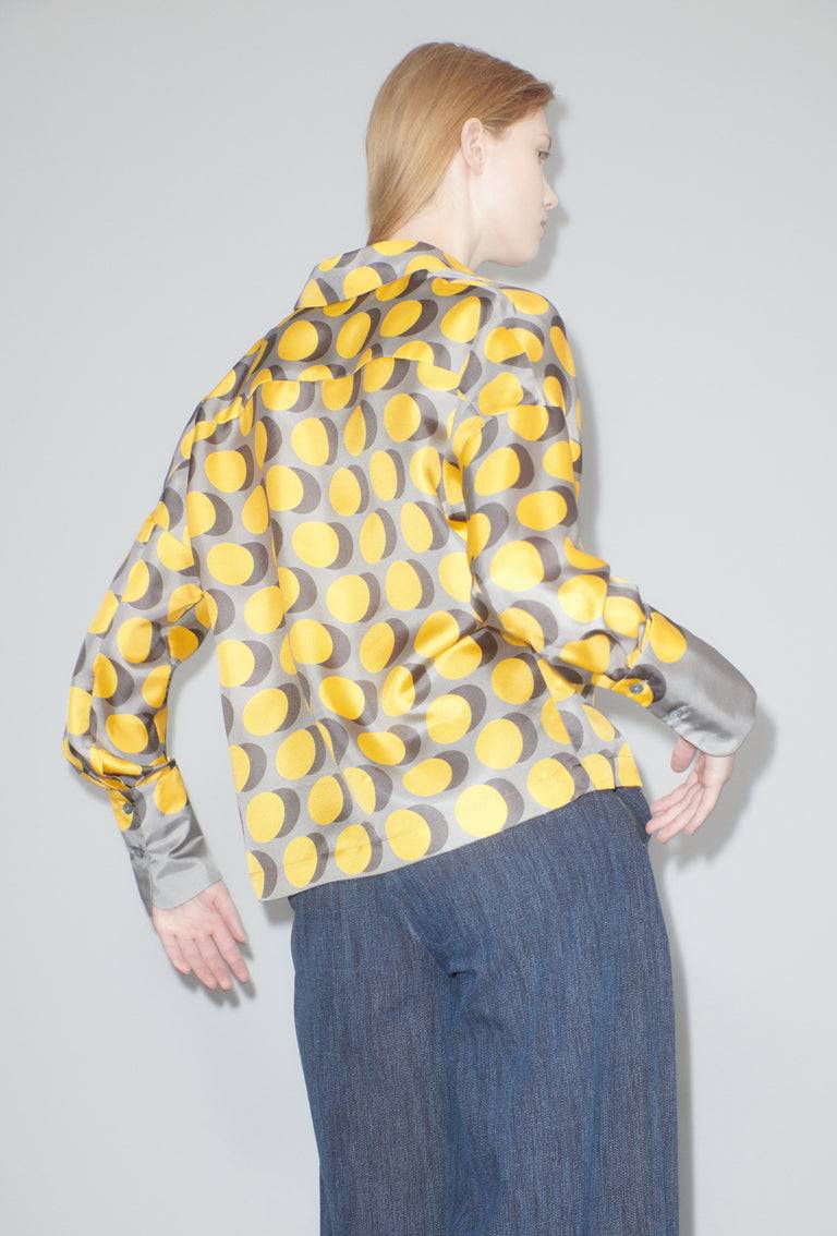 Odeeh Double Dot Bluse, Golden Yellow Saisonschlussverkauf