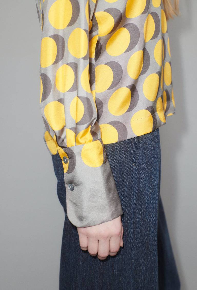 Odeeh Double Dot Bluse, Golden Yellow Saisonschlussverkauf
