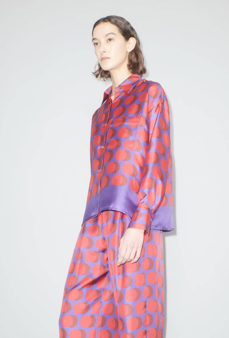 Odeeh Double Dot Bluse, Lipstick Black Friday