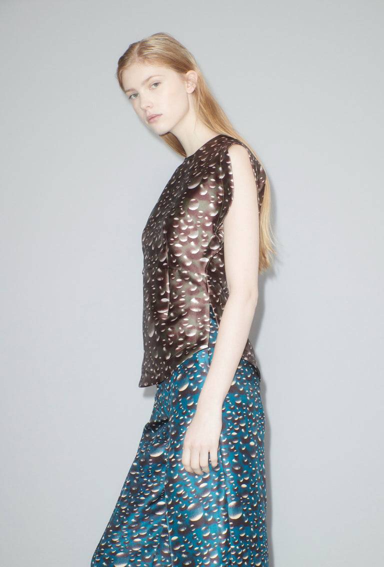 Odeeh Glass Bubbles Top, Aubergine Osterangebot