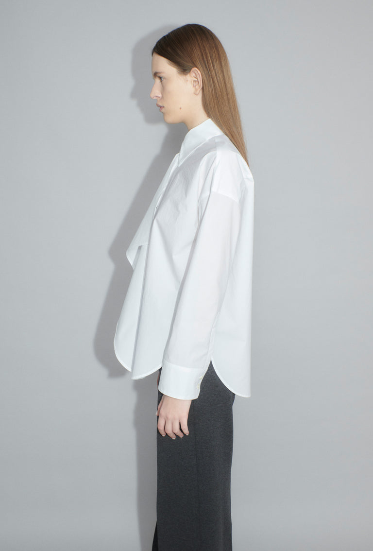 Odeeh Crushed Popeline Bluse, White Muttertagsangebot