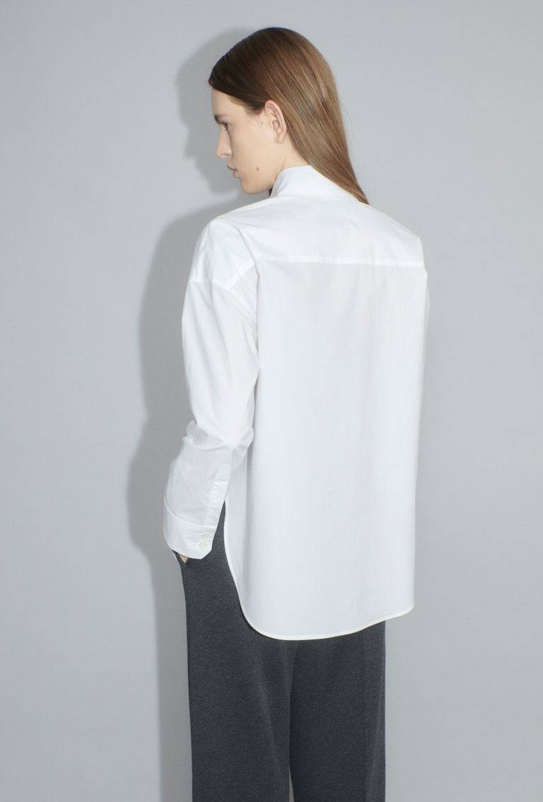 Odeeh Crushed Popeline Bluse, White Muttertagsangebot