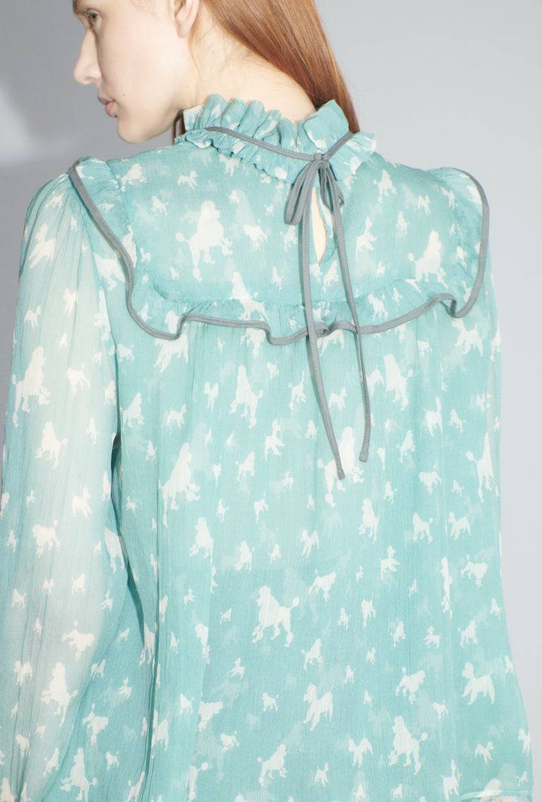 Odeeh Mini Poodles Bluse, Sea Green Valentinstagsangebot