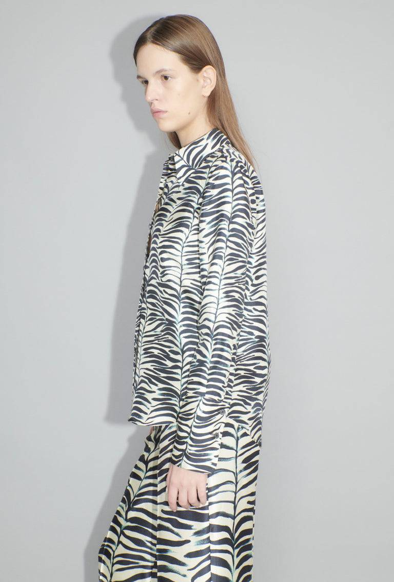 Odeeh Op-Art Tree Bluse, Black White Heißer Verkauf