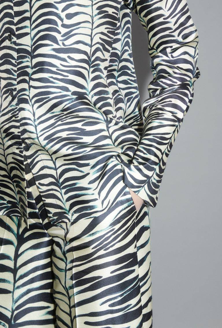 Odeeh Op-Art Tree Bluse, Black White Heißer Verkauf