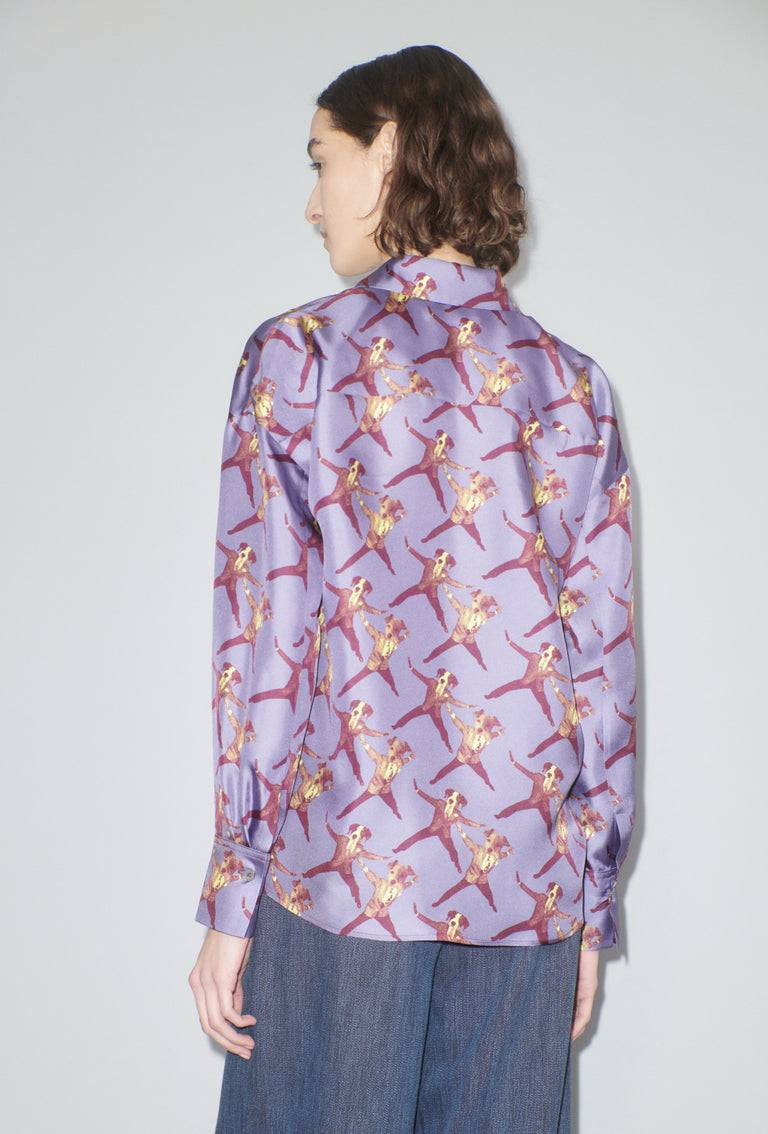 Odeeh Dancing Dogs Bluse, Lavender Top Angebot