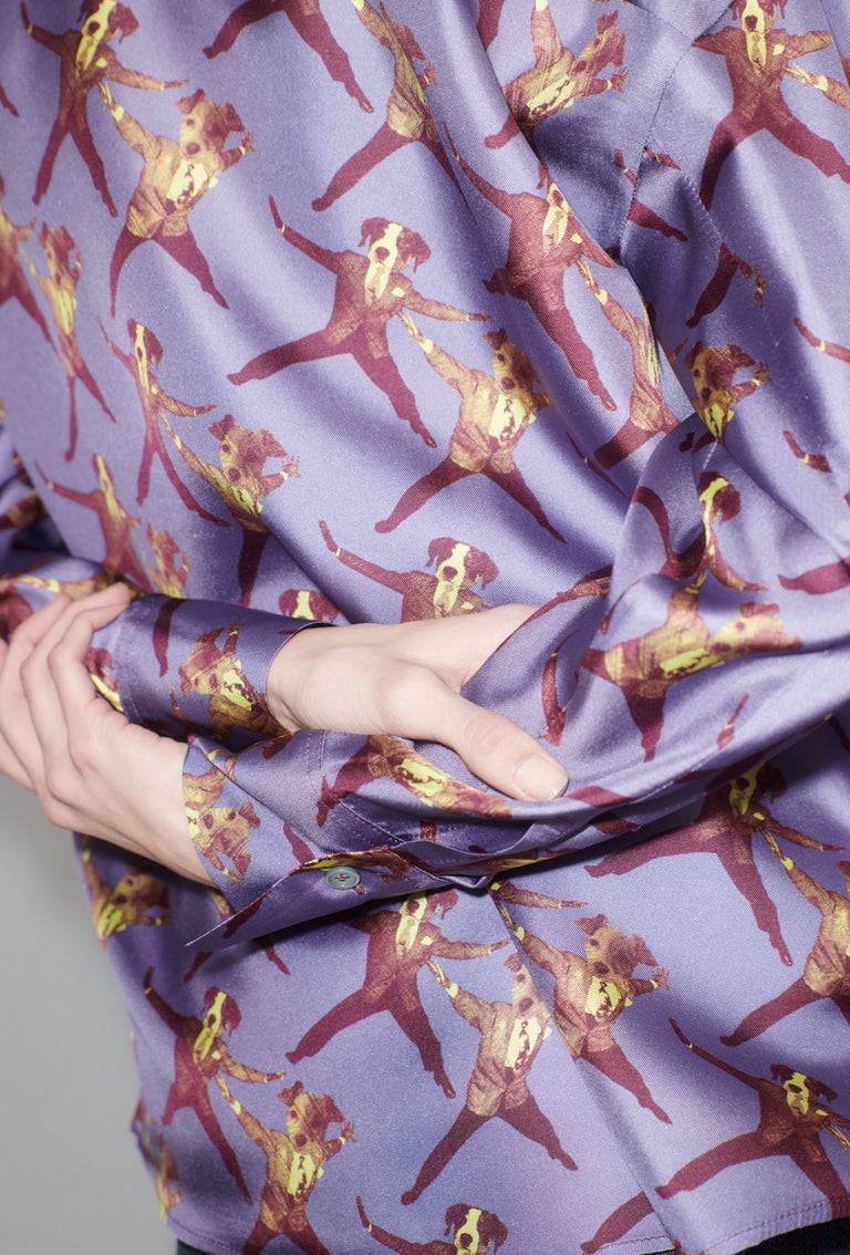 Odeeh Dancing Dogs Bluse, Lavender Top Angebot