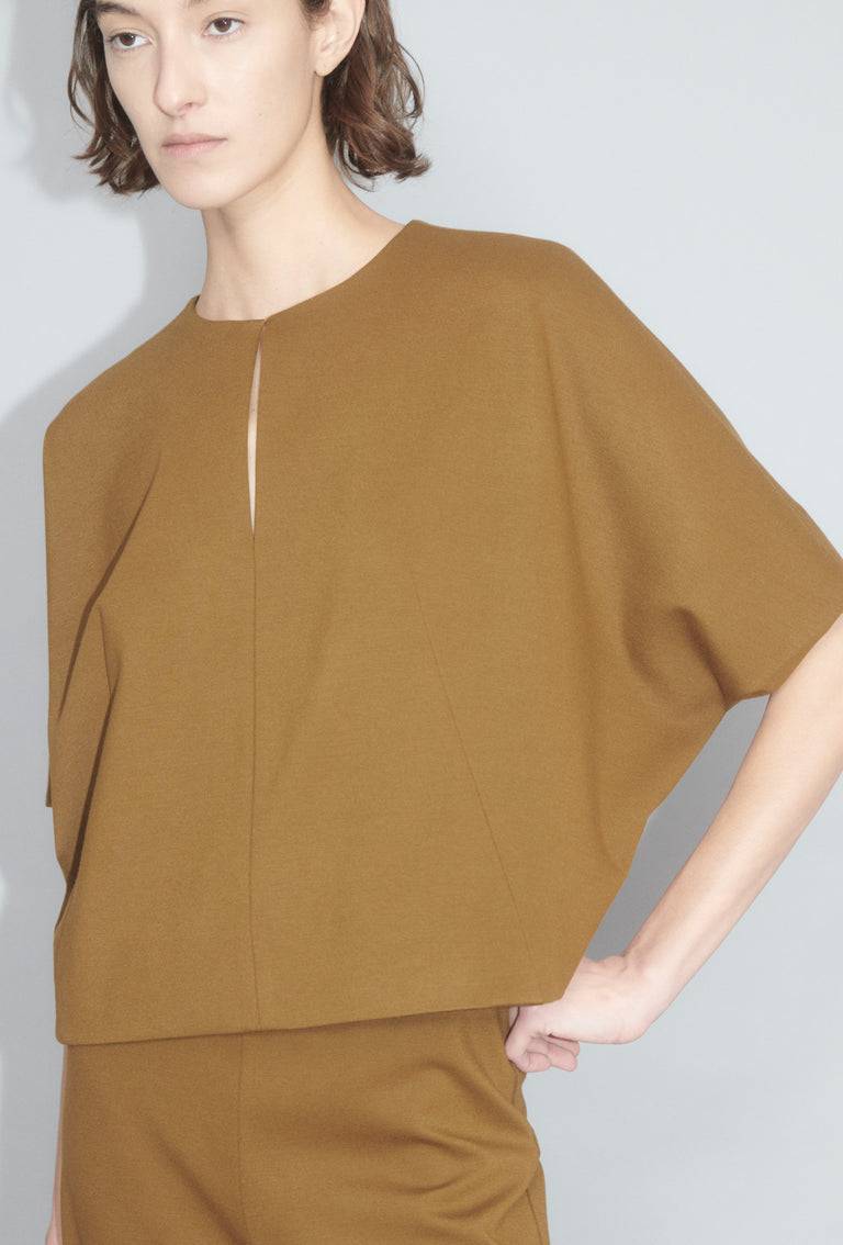 Odeeh Compact Jersey Shirt, Cognac Große Rabatte