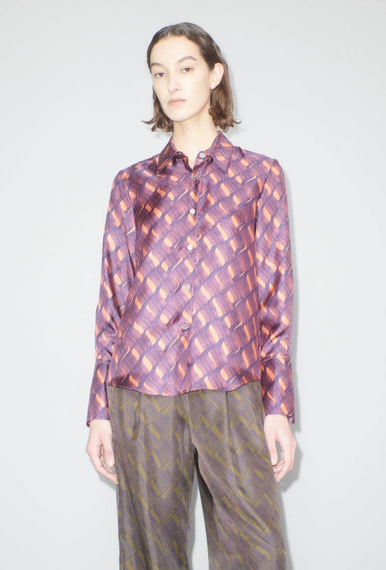 Odeeh Brush Waves Bluse, Flamingo Riesige Ersparnisse