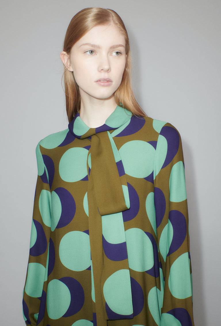 Odeeh Big Double Dot Kleid, Moss Begrenzte Freigabe