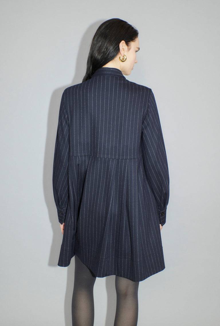Odeeh Pin Stripe Jersey Kleid, Navy Bis zu 60% Rabatt